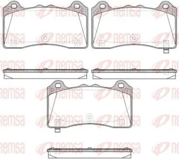 FORD Гальм. колодки передн. FOCUS III 2.3 RS AWD 15-17 REMSA 1736.02