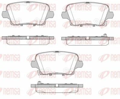 OPEL гальмівні колодки задні INSIGNIA B 17- REMSA 1821.02