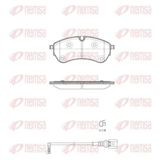 VW гальмівні колодки передн. CRAFTER 16- REMSA 1830.01