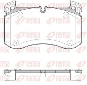 DB Гальм. колодки передн. GLE (V167) GLE 300 d 4-matic 18-23 REMSA 1840.00