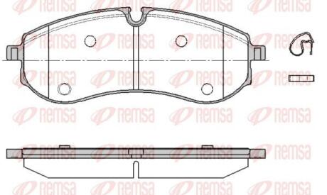 VW Гальм. колодки задн. CRAFTER (SYI, SYJ) 2.0 TDI 16-24 REMSA 1856.00