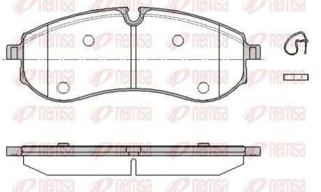 VW Гальм. колодки задн. CRAFTER (SYI, SYJ) 2.0 TDI 16-24 REMSA 1856.00