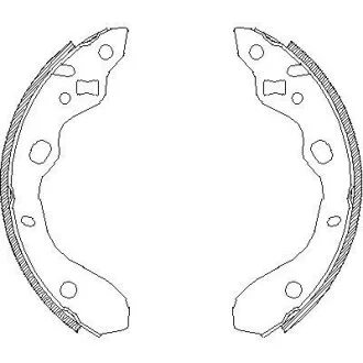 MAZDA щоки гальмівні 323 BJ 98-03 REMSA 4128.00
