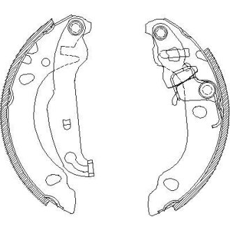 FORD щоки гальмівні Fiesta 95- REMSA 4138.00