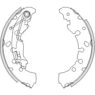 OPEL щоки гальм. Corsa D 06 -, Citroen Nemo REMSA 4161.00