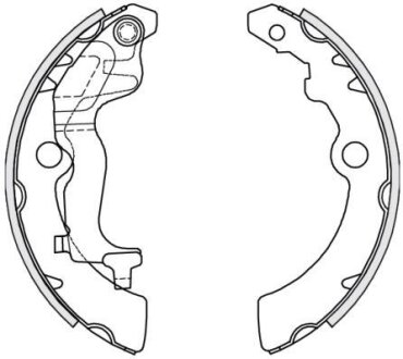 NISSAN гальм колодки задн PIXO (UA0) 1.0 LPG 09-, SUZUKI ALTO VII (GF) 1.0 09- REMSA 4251.00