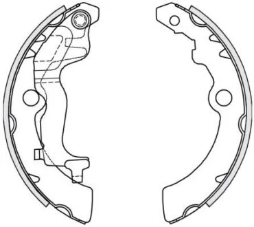 NISSAN гальм колодки задн PIXO (UA0) 1.0 LPG 09-, SUZUKI ALTO VII (GF) 1.0 09- REMSA 4251.00