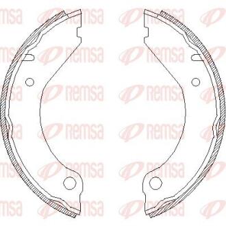 VOLVO Колодки гальмівні барабанні 240-265,740-780,940-960 REMSA 4399.00