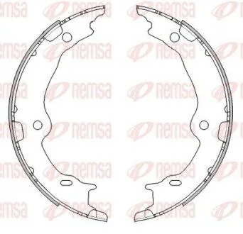 LEXUS Колодки гальмівні барабанні LS 06- REMSA 4467.00