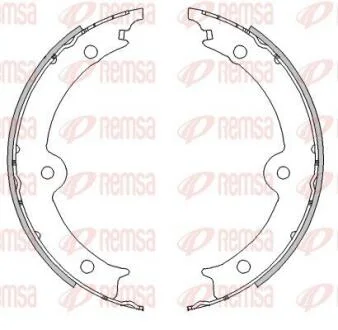 LEXUS Колодки гальмівні барабанні GS (_S19_) 430 05-11, IS III (_E3_) 200t (ASE30) 15- REMSA 4517.00