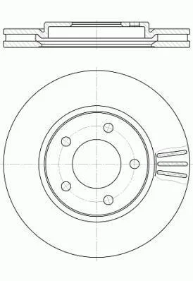 Гальмівний диск передн. VOYAGER III /-ABS/ REMSA 61047.10 (фото 1)