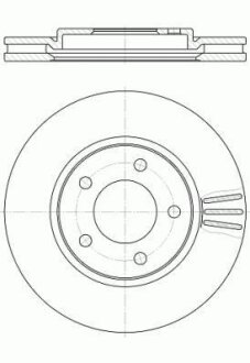 Гальмівний диск передн. VOYAGER III /-ABS/ REMSA 61047.10