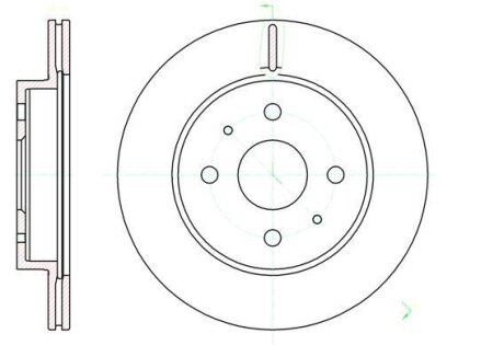 SUBARU диск гальм. передн. JUSTY 07- REMSA 61190.10