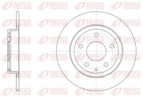 MAZDA Диск гальмівний задн. 6 12- REMSA 61519.00