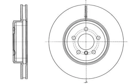 BMW Диск гальмівний передній F10/F11 REMSA 61549.10