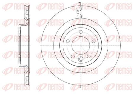 ROVER Диск тормозной задний DISCOVERY V, RANGE ROVER IV REMSA 61614.10