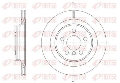 BMW Диск гальмівний задній 1/F40, X1/F48 REMSA 61632.10