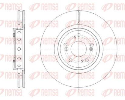 Диск гальмівний REMSA 61658.10