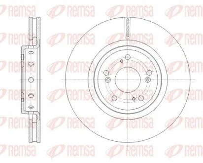 Диск гальмівний REMSA 61658.10