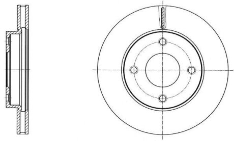 NISSAN диск гальм. передн. Note 1.4, Micra 1.0 1.2 1.4 02-,Logan 07- REMSA 61716.10