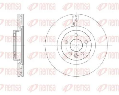 LAND ROVER диск гальм. передній Range Rover Evoque 11-, Discovery Sport 14- REMSA 61786.10