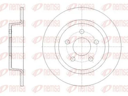 Диск гальм задн. FORD TOURNEO CONNECT 13- REMSA 62520.00