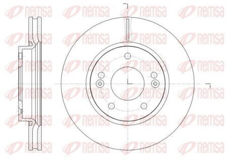 HYUNDAI диск гальмівний передн.Elantra 06- REMSA 62523.10