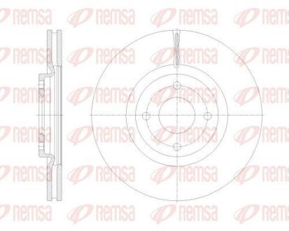 FORD Диск гальмівний передній ECOSPORT 1.0-1.5 13- REMSA 62531.10