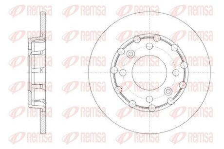 Гальмівний диск REMSA 62539.00