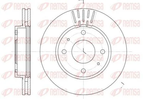 Диск гальмівний REMSA 6633.10