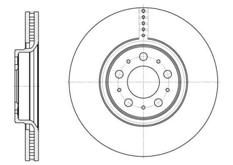 Диск гальм. передн. Volvo XC 90 02- REMSA 6866.10