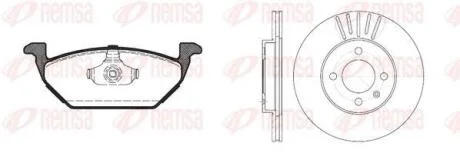 SEAT К-кт гальм. колодки + диски CORDOBA (6K1, 6K2) 1.9 SDI 99-02 REMSA 8633.03