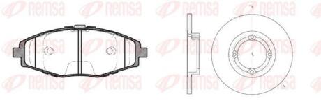DAEWOO к-кт гальм. колодки + диски MATIZ (M100, M150) 1.0 03-, CHEVROLET SPARK 1.0 SX 05- REMSA 8696.00