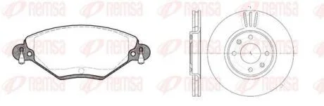 PEUGEOT К-кт галь. колодки + диски 207 02/06- 207 SW 06/07- 3008 06/09- 307 08/00- 307 SW 03/02- 308 09/07- 308 SW 09/07- REMSA 8828.00