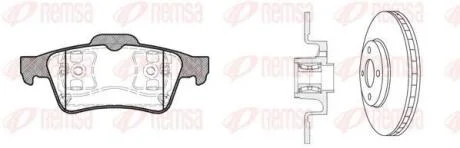 RENAULT К-кт гальм. колодки + диски Laguna 01- REMSA 8842.20