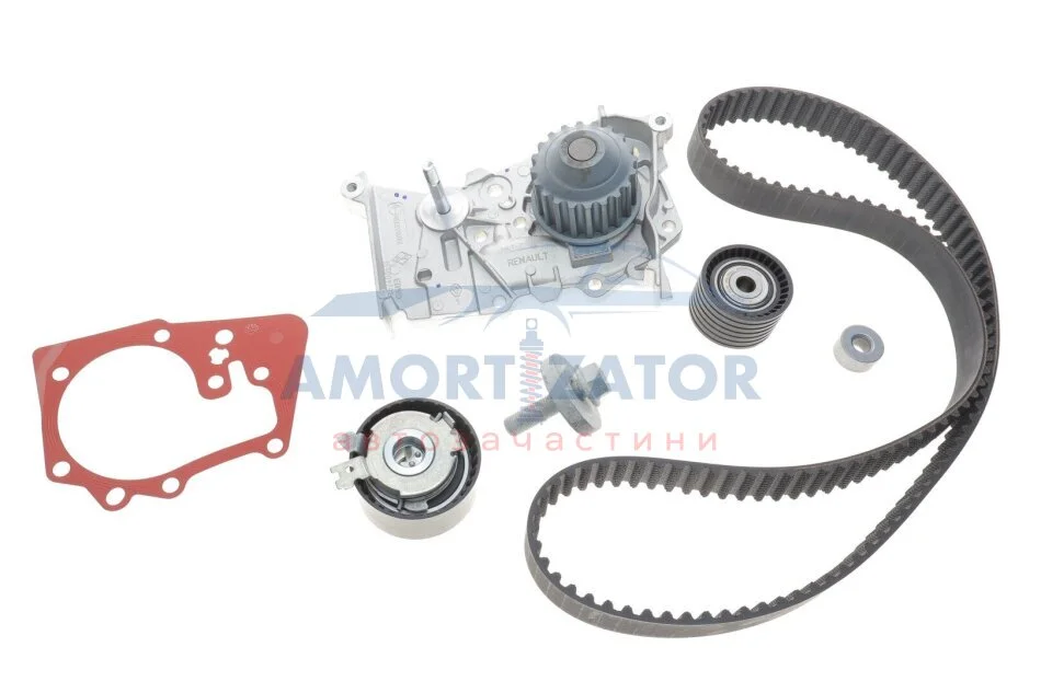 Комплект ГРМ (+ помпа) Renault Megane/Scenic 1.6 16V 02- RENAULT 119A04687R (фото 1)