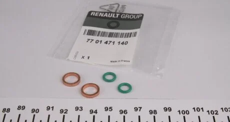 К-кт кілець прокладок трубки RENAULT 7701471140