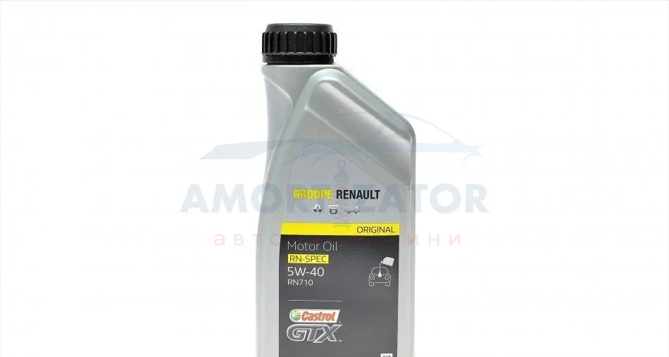 Олива мотор 5W40 CASTROL GTX RENAULT 7711658110 (фото 1)