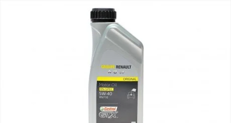Олива мотор 5W40 CASTROL GTX RENAULT 7711658110