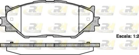 Гальмівні колодки дискові ROADHOUSE 21201.00