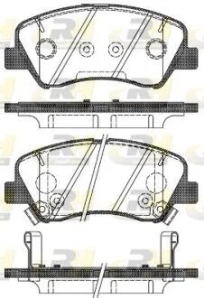 Гальмівні колодки дискові ROADHOUSE 21488.02