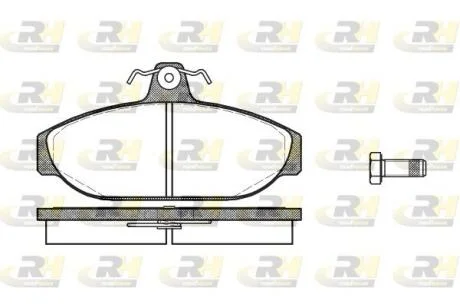 Гальмівні колодки дискові ROADHOUSE 2156.00