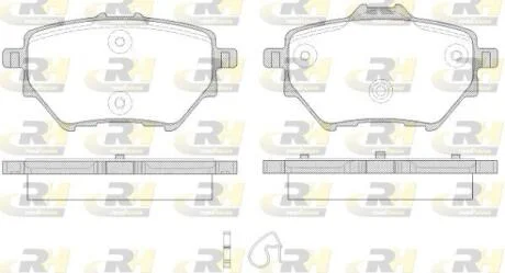 Гальмівні колодки дискові ROADHOUSE 21562.00