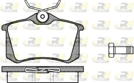 Гальмівні колодки дискові ROADHOUSE 2263.00