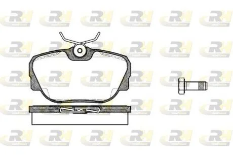Гальмівні колодки дискові ROADHOUSE 2296.00
