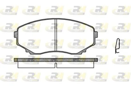 Гальмівні колодки дискові ROADHOUSE 2397.00