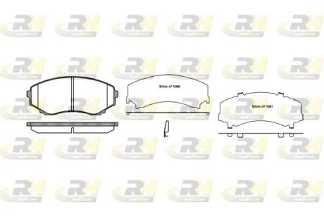 Гальмівні колодки дискові ROADHOUSE 2397.22