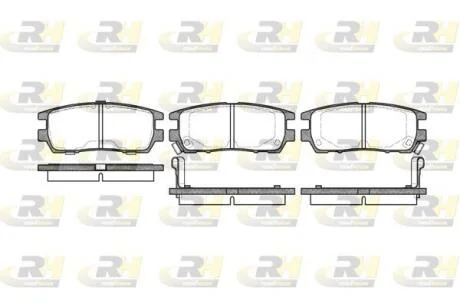 Гальмівні колодки дискові ROADHOUSE 2405.02