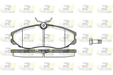 Гальмівні колодки дискові ROADHOUSE 2462.00