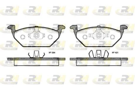 Гальмівні колодки дискові ROADHOUSE 2633.20